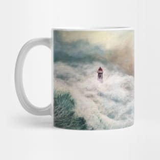 Storm and lighthouse Mug